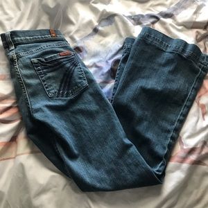 7 for all Mankind DOJO Jeans Flare SZ 25 Trousers